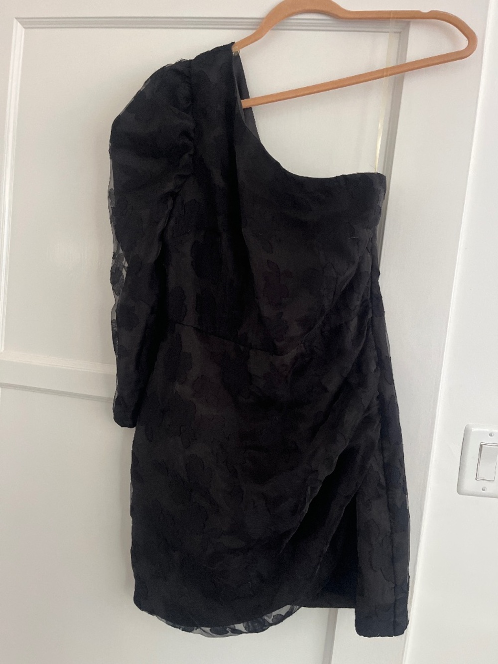 Brand new with tags black one shoulder cocktail dress